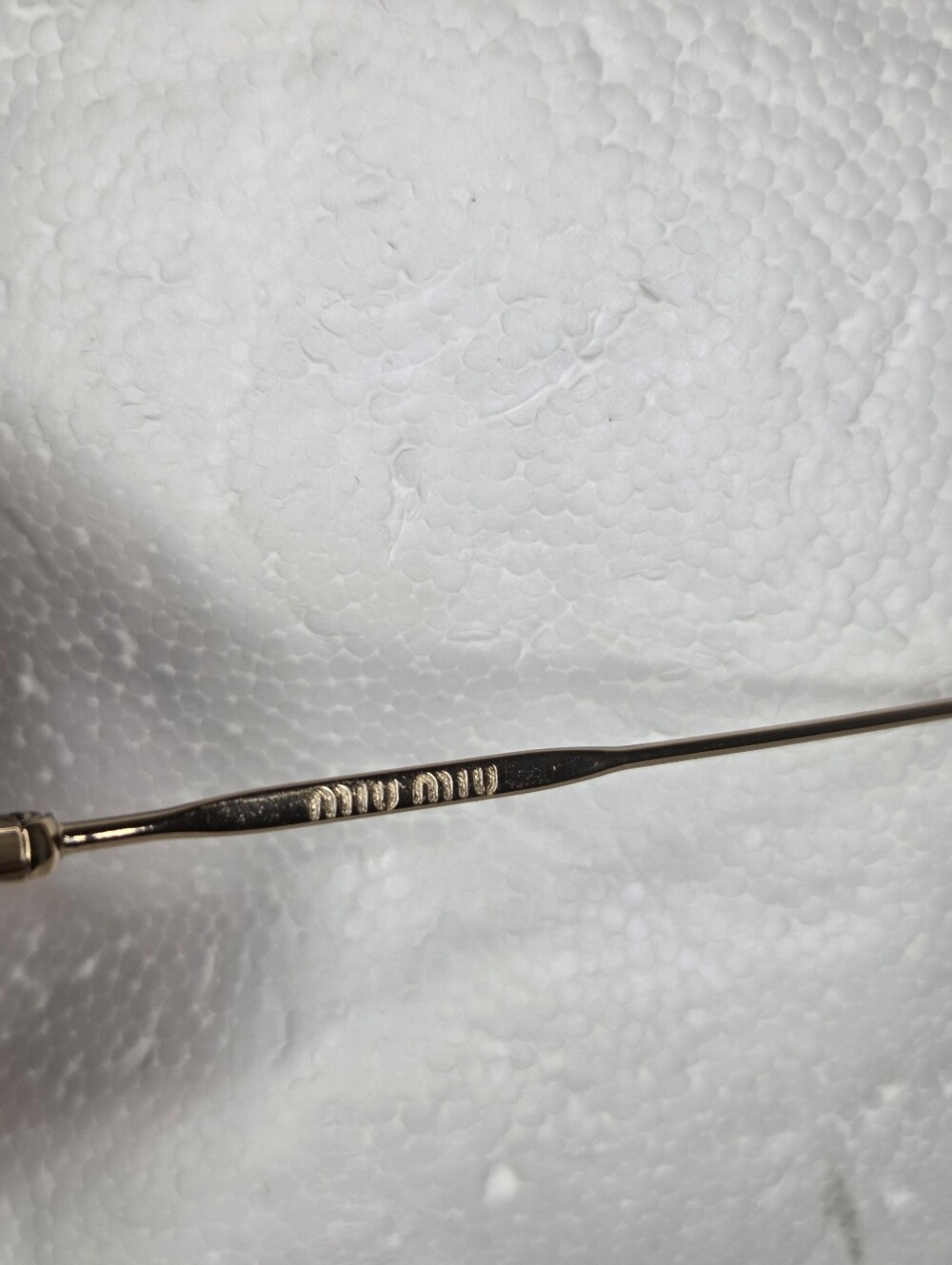 Miu Miu Round Pink Glitter Crystal-Trim Sunglasses - Picture 12 of 13